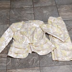 Just...Taylor Cream and Yellow Floral Set